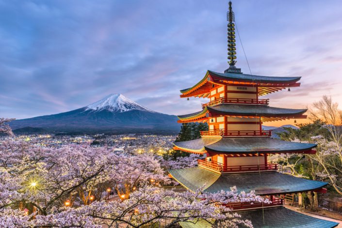 Mt. Fuji and Pagoda